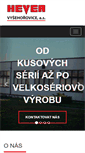 Mobile Screenshot of hevea.cz