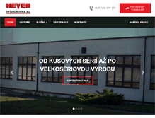 Tablet Screenshot of hevea.cz